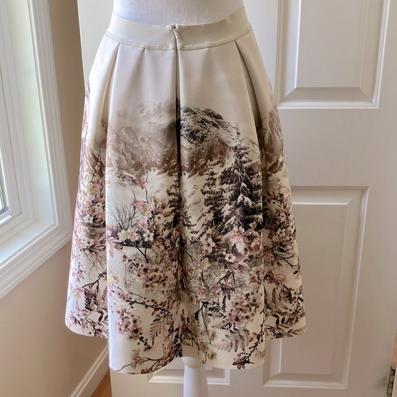 JAKIOO A-line Skirt Floral Pattern Multicolor Size S/M - Picture 7 of 15